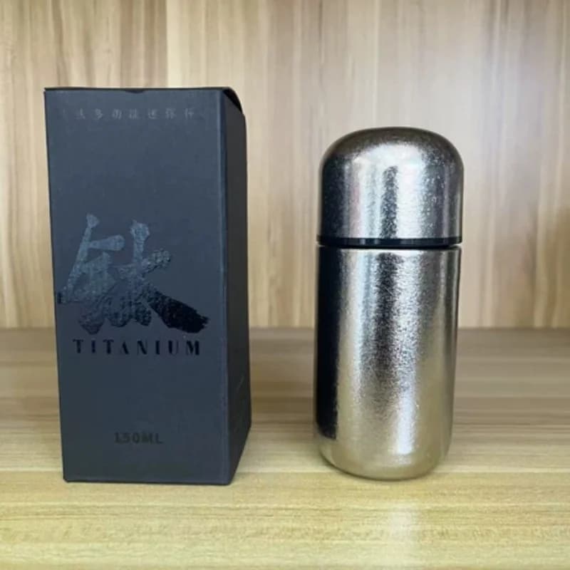 150ml Saf Titanyum Cep Matara