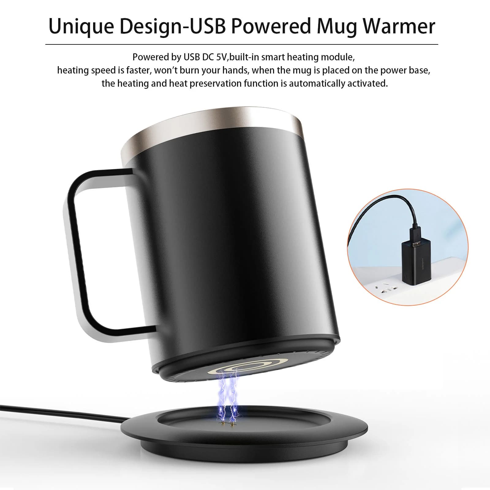 12oz USB Isıtmalı Kahve Kupası