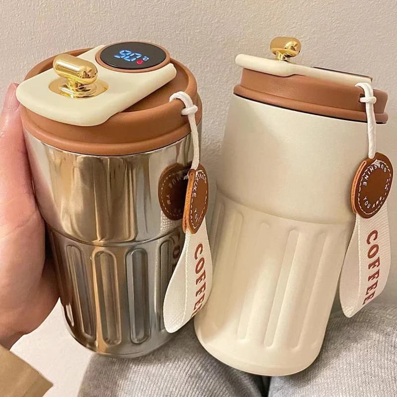 450ml Sıcaklık Göstergeli Termos Şişe