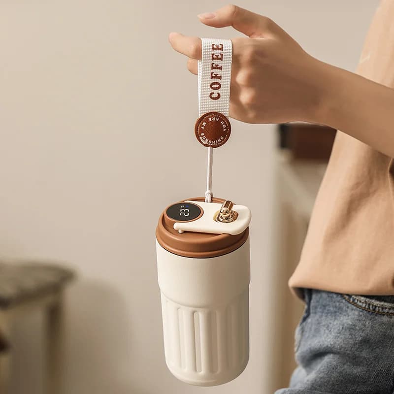 450ml Sıcaklık Göstergeli Termos Bardak