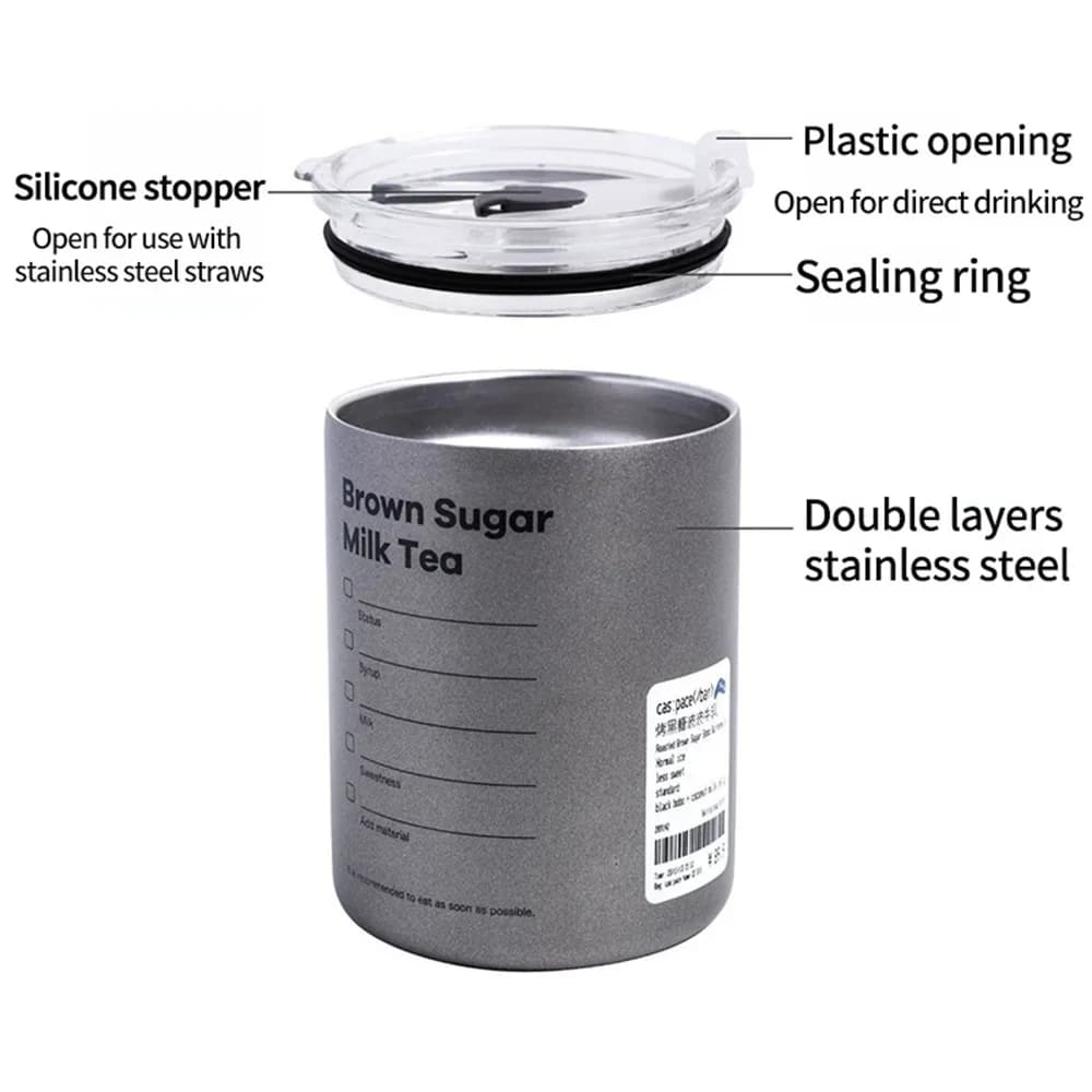 600ml Pipetli Termos Bardak