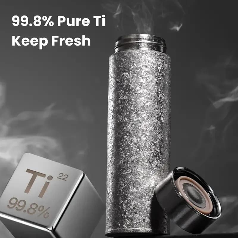 500ml Saf Titanyum Termal Bardak